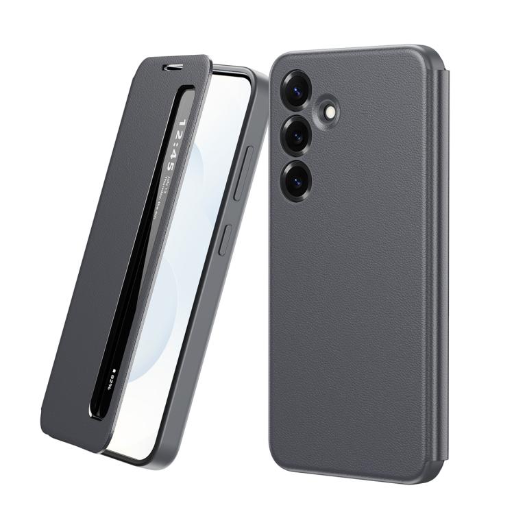 Custodia per telefono in pelle con finestra Smart View, For Galaxy S25 5G, For Galaxy S25 Ultra 5G, For Galaxy A16, For Galaxy Z Fold6 5G, For Galaxy A55, For Galaxy S24 5G