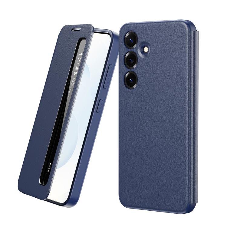 Custodia per telefono in pelle con finestra Smart View, For Galaxy S25 5G, For Galaxy S25 Ultra 5G, For Galaxy A16, For Galaxy Z Fold6 5G, For Galaxy A55, For Galaxy S24 5G