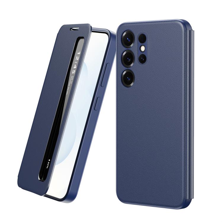 Custodia per telefono in pelle con finestra Smart View, For Galaxy S25 5G, For Galaxy S25 Ultra 5G, For Galaxy A16, For Galaxy Z Fold6 5G, For Galaxy A55, For Galaxy S24 5G