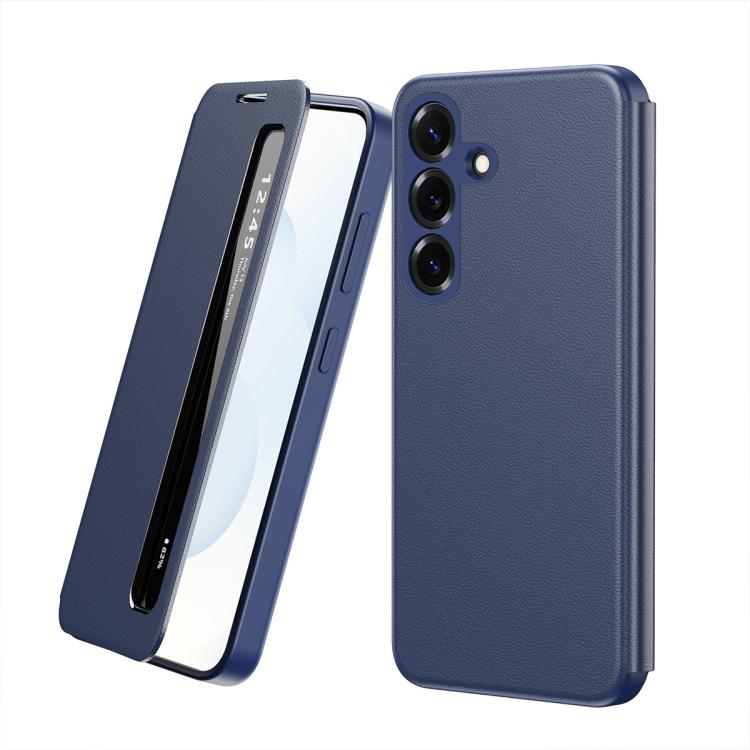 Custodia per telefono in pelle con finestra Smart View, For Galaxy A57 5G, For Galaxy A27 5G, For Galaxy A17 5G, For Galaxy Z Fold7 5G, For Galaxy S25 Edge 5G, For Galaxy A56 5G