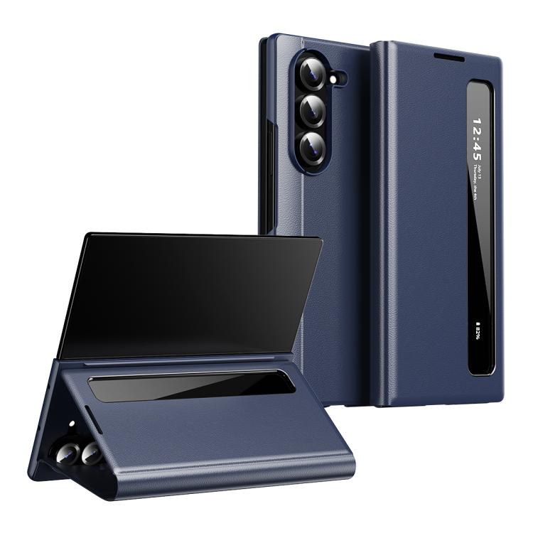 Custodia per telefono in pelle con finestra Smart View, For Galaxy S25 5G, For Galaxy S25 Ultra 5G, For Galaxy A16, For Galaxy Z Fold6 5G, For Galaxy A55, For Galaxy S24 5G