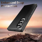 Custodia per telefono in pelle con finestra Smart View, For Galaxy Z Fold3