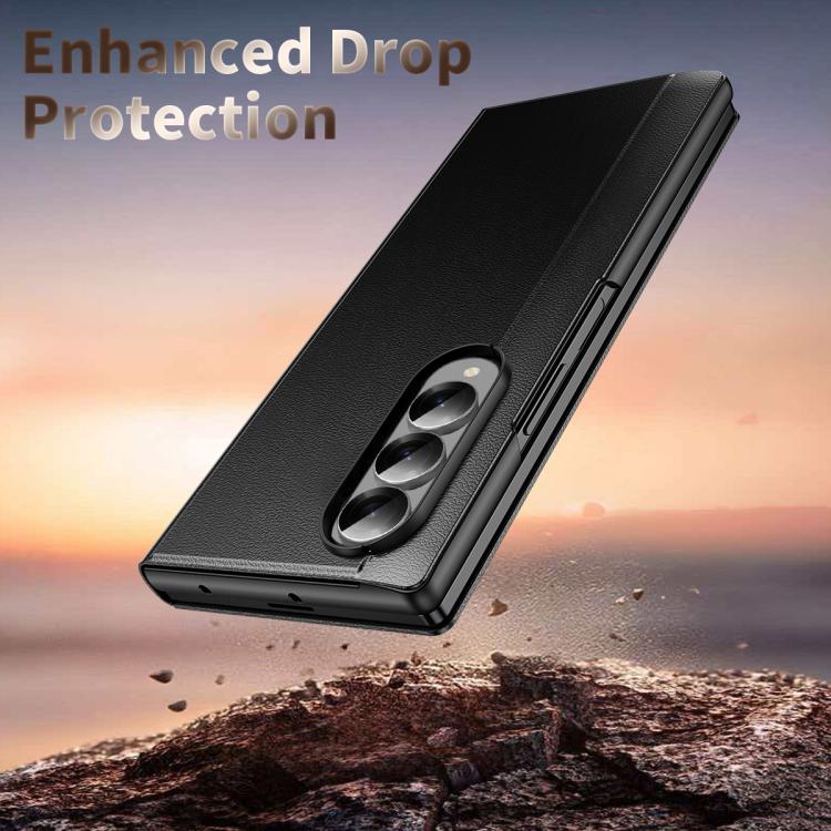 Custodia per telefono in pelle con finestra Smart View, For Galaxy Z Fold3