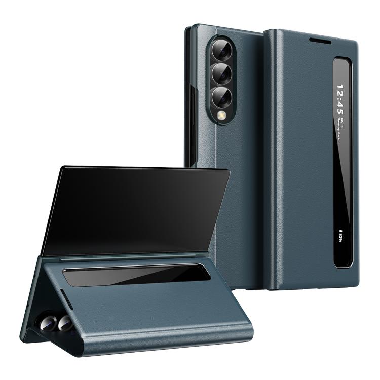 Custodia per telefono in pelle con finestra Smart View, For Galaxy S23 FE 5G, For Galaxy Z Fold5, For Galaxy S23+ 5G, For Galaxy S23 5G, For Galaxy Z Fold4, For Galaxy S22 Ultra 5G