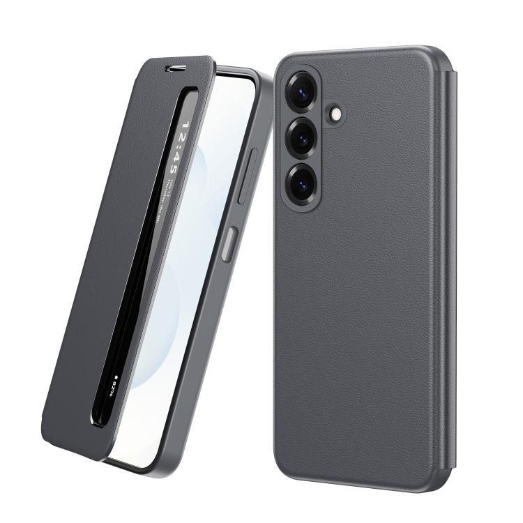 Custodia per telefono in pelle con finestra Smart View, For Galaxy A57 5G, For Galaxy A27 5G, For Galaxy A17 5G, For Galaxy Z Fold7 5G, For Galaxy S25 Edge 5G, For Galaxy A56 5G