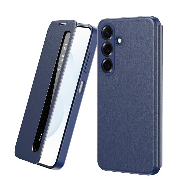 Custodia per telefono in pelle con finestra Smart View, For Galaxy A57 5G, For Galaxy A27 5G, For Galaxy A17 5G, For Galaxy Z Fold7 5G, For Galaxy S25 Edge 5G, For Galaxy A56 5G