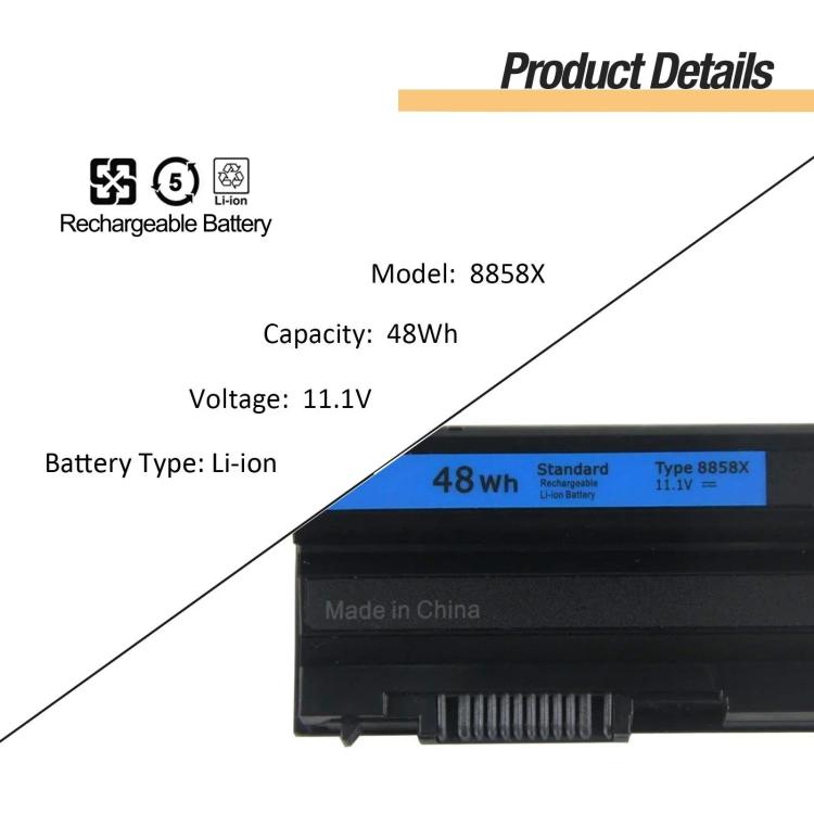 Batteria per laptop da 4200 mAh per Dell Inspiron 4420 5420 5425 7420 4520 5520 7520, 8858X