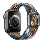 Cinturino per orologio in nylon intrecciato con fibbia magnetica in stile moderno., For Apple Watch 46mm / 49mm / 45mm / 44mm