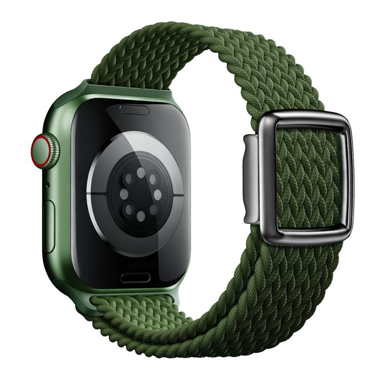 Cinturino per orologio in nylon intrecciato con fibbia magnetica in stile moderno., For Apple Watch 46mm / 49mm / 45mm / 44mm