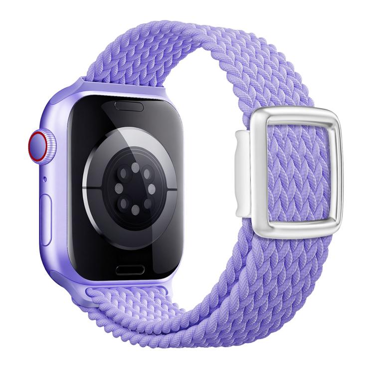 Cinturino per orologio in nylon intrecciato con fibbia magnetica in stile moderno., For Apple Watch 46mm / 49mm / 45mm / 44mm