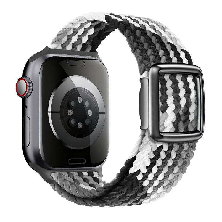 Cinturino per orologio in nylon intrecciato con fibbia magnetica in stile moderno., For Apple Watch 46mm / 49mm / 45mm / 44mm