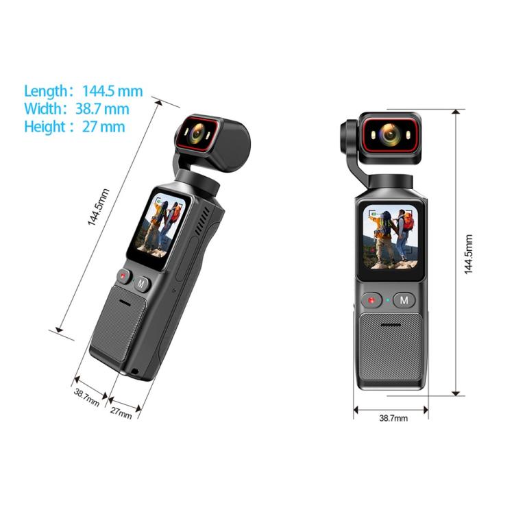Videocamera d'azione 4K L19 con schermo touch 1,69 pollici