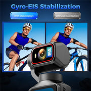 Videocamera d'azione 4K L19 con schermo touch da 1,69 pollici e connettività Wi-Fi, stabilizzazione dell'immagine e funzione VLOG, fotocamera tascabile., L19