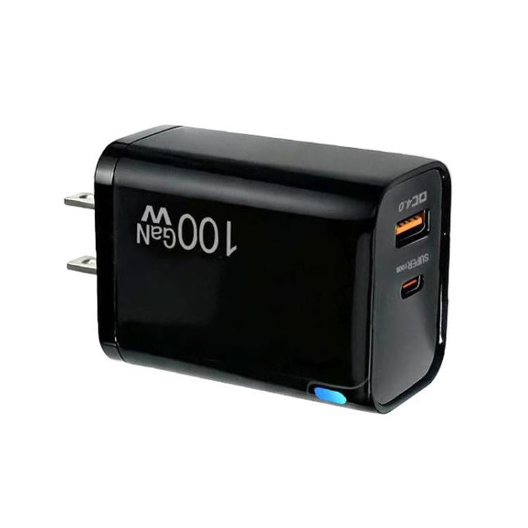 Caricabatterie PD47 da 100 W GaN PD Type-C, con protocollo completamente compatibile QC3.0 USB e spina USA., US Plug