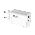 Caricabatterie PD47 da 100 W GaN PD Type-C, compatibile con protocollo QC3.0 USB, spina europea., EU Plug