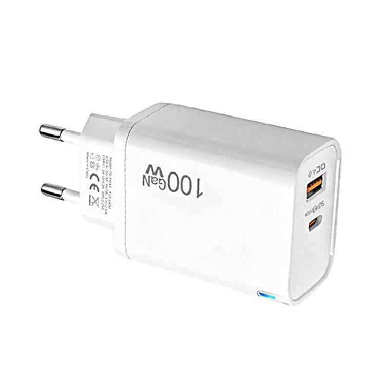 Caricabatterie PD47 da 100 W GaN PD Type-C, compatibile con protocollo QC3.0 USB, spina europea., EU Plug