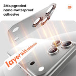 Pellicola per obiettivo fotografico Kalebol All-in-One Frosted Metal Armor Diamond-Shine, For iPhone 17 Pro Max, For iPhone 17 Pro