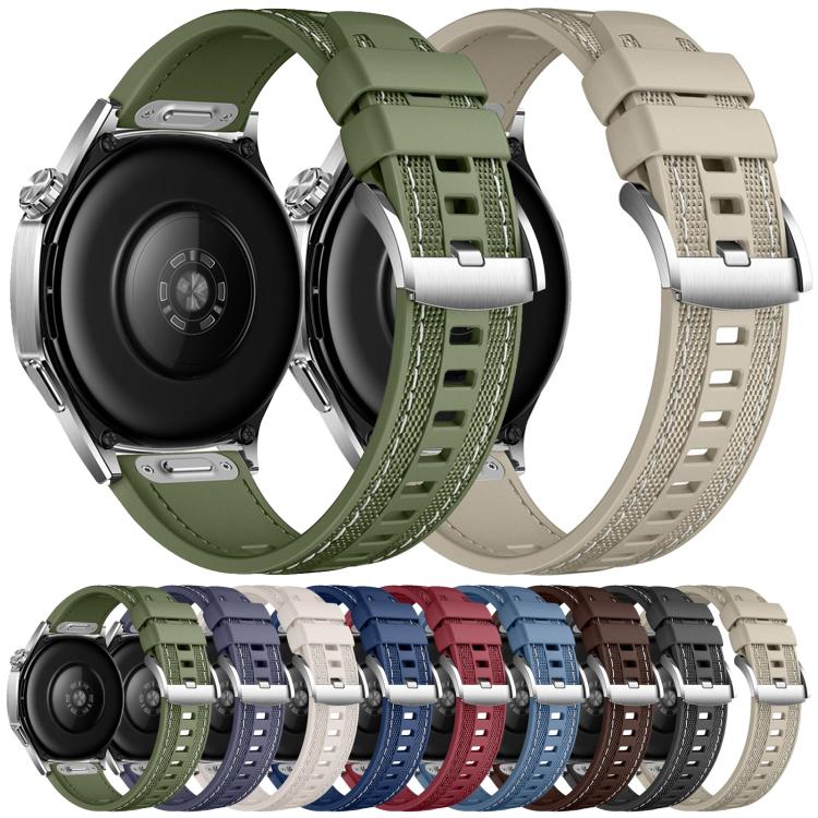 Cinturino per orologio in nylon composito con pulsante di sgancio rapido e gomma fluorurata., 22mm