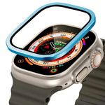 Orologio con cornice in metallo di titanio e vetro temperato., For Apple Watch Ultra 49mm