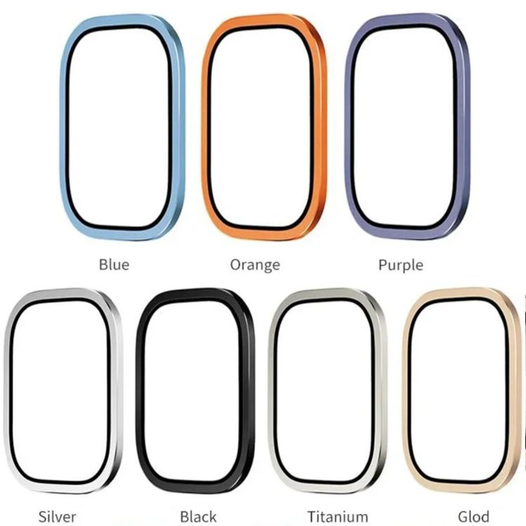 Orologio con cornice in metallo di titanio e vetro temperato., For Apple Watch Ultra 49mm