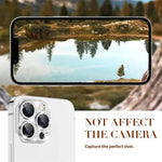 Pellicola per obiettivo fotografico Kalebol All-in-One Frosted Metal Armor Diamond-Shine, For iPhone 16 Pro Max, For iPhone 16 Pro, For iPhone 16 Plus