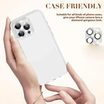Pellicola per obiettivo fotografico Kalebol All-in-One Frosted Metal Armor Diamond-Shine, For iPhone 16 Pro Max, For iPhone 16 Pro, For iPhone 16 Plus
