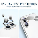 Pellicola per obiettivo fotografico Kalebol All-in-One Frosted Metal Armor Diamond-Shine, For iPhone 16, For iPhone 15 Pro Max, For iPhone 15 Pro