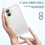 Pellicola per obiettivo fotografico Kalebol All-in-One Frosted Metal Armor Diamond-Shine, For iPhone 16, For iPhone 15 Pro Max, For iPhone 15 Pro