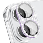 Pellicola per obiettivo fotografico Kalebol All-in-One Frosted Metal Armor Diamond-Shine, For iPhone 16, For iPhone 15 Pro Max, For iPhone 15 Pro