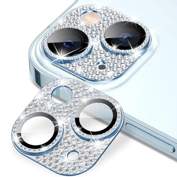 Pellicola per obiettivo fotografico Kalebol All-in-One Frosted Metal Armor Diamond-Shine, For iPhone 15 Plus, For iPhone 15, For iPhone 14 Plus