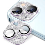 Pellicola per obiettivo fotografico Kalebol All-in-One Frosted Metal Armor Diamond-Shine, For iPhone 15 Plus, For iPhone 15, For iPhone 14 Plus