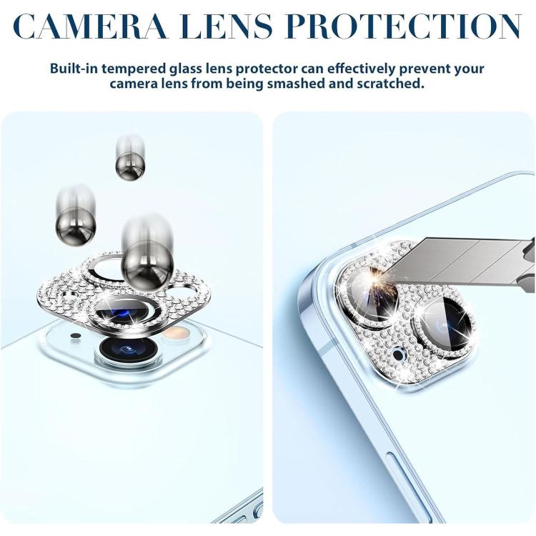 Pellicola per obiettivo fotografico Kalebol All-in-One Frosted Metal Armor Diamond-Shine, For iPhone 14, For iPhone 14 Pro, For iPhone 14 Pro Max