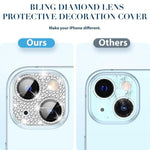 Pellicola per obiettivo fotografico Kalebol All-in-One Frosted Metal Armor Diamond-Shine, For iPhone 14, For iPhone 14 Pro, For iPhone 14 Pro Max