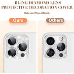 Pellicola per obiettivo fotografico Kalebol All-in-One Frosted Metal Armor Diamond-Shine, For iPhone 13 Pro Max, For iPhone 13 Pro, For iPhone 13
