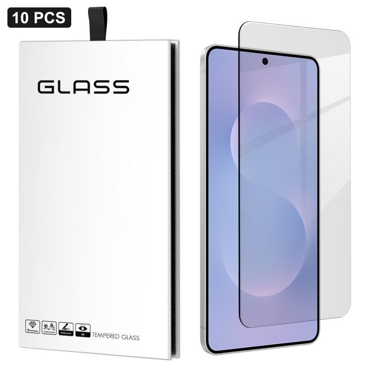 10 pezzi Pellicola adesiva in vetro temperato HD ad alto contenuto di alluminio, spessa, con effetto arco 3D, per mezzo schermo, senza bordo bianco, For Samsung Galaxy A57 5G, For Samsung Galaxy A37 5G, For Samsung Galaxy A27 5G                        ...