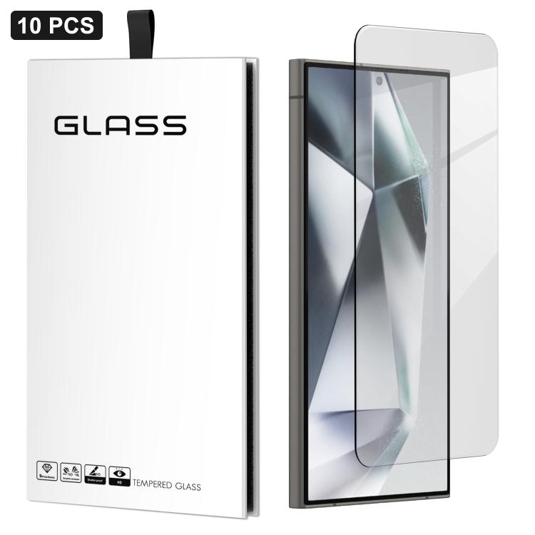 10 pezzi Pellicola adesiva in vetro temperato HD ad alto contenuto di alluminio, spessa, con effetto arco 3D, per mezzo schermo, senza bordo bianco, For Samsung Galaxy A57 5G, For Samsung Galaxy A37 5G, For Samsung Galaxy A27 5G                        ...