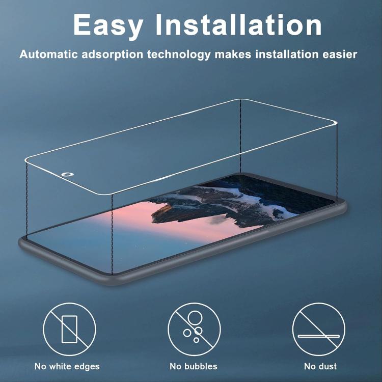 10 pezzi Pellicola adesiva in vetro temperato HD ad alto contenuto di alluminio, spessa, con effetto arco 3D, per mezzo schermo, senza bordo bianco, For Samsung Galaxy A57 5G, For Samsung Galaxy A37 5G, For Samsung Galaxy A27 5G                        ...