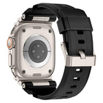 Cinturino per orologio in silicone con armatura personalizzata in metallo, For Apple Watch Ultra 3 / 2 / 1 49mm
