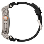 Cinturino per orologio in silicone con armatura personalizzata in metallo, For Apple Watch Ultra 3 / 2 / 1 49mm