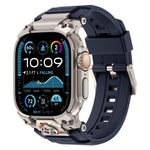Cinturino per orologio in silicone con armatura personalizzata in metallo, For Apple Watch Ultra 3 / 2 / 1 49mm