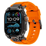 Cinturino per orologio in silicone con armatura personalizzata in metallo, For Apple Watch Ultra 3 / 2 / 1 49mm