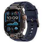 Cinturino per orologio in silicone con armatura personalizzata in metallo, For Apple Watch Ultra 3 / 2 / 1 49mm