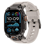 Cinturino per orologio in silicone con armatura personalizzata in metallo, For Apple Watch Ultra 3 / 2 / 1 49mm
