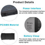 Batteria da 7800 mAh per laptop Dell Precision 7510 / 7520, MFKVP
