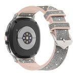 Cinturino per orologio in silicone e pelle vegana glitterata, For Samsung Galaxy Watch8 / Watch8 Classic