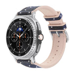 Cinturino per orologio in silicone e pelle vegana glitterata, For Samsung Galaxy Watch8 / Watch8 Classic