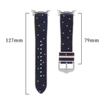 Cinturino per orologio in silicone e pelle vegana glitterata, For Samsung Galaxy Watch8 / Watch8 Classic