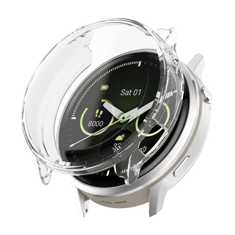 ENKAY Hat-Prince Cover per orologio con copertura completa in TPU galvanizzato e protezione dello schermo, For Garmin Venu 4 45mm, For Garmin Venu 4 41mm