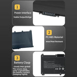 Batterie per laptop da 3600 mAh per HP 15-CC000NO 15-CC001NA 15-CC001NF, TF03XL