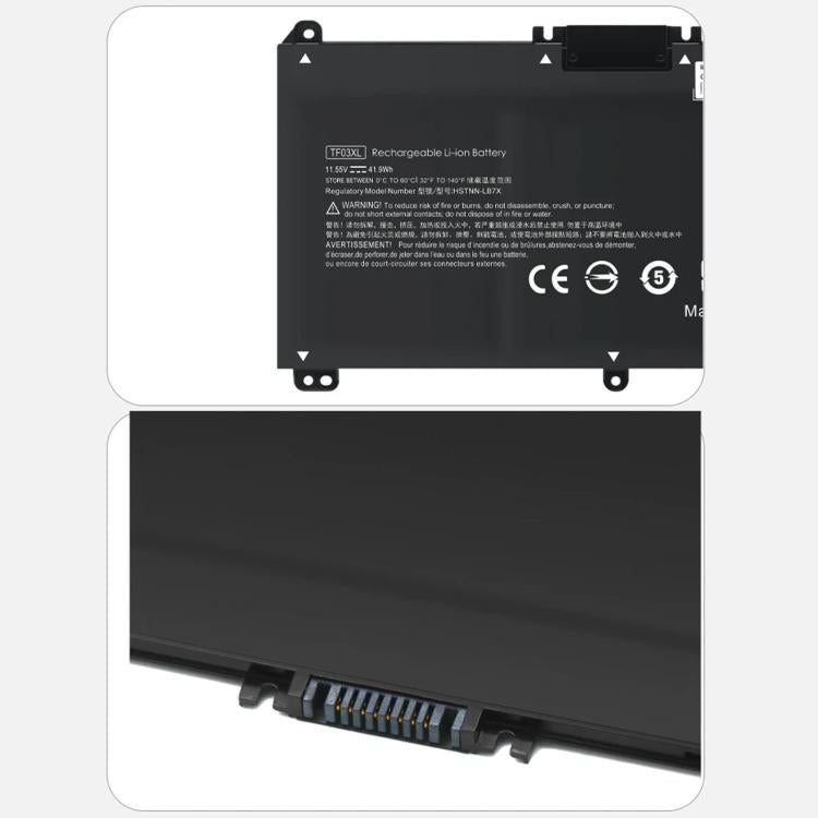 Batterie per laptop da 3600 mAh per HP 15-CC000NO 15-CC001NA 15-CC001NF, TF03XL